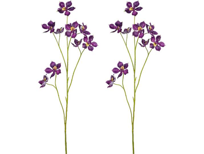 Kunstblume CREATIV GREEN Pletia , lila, H:103cm, Kunststoff, Kunstpflanzen, Kunstblume, mit traumhaft schönen Blüten