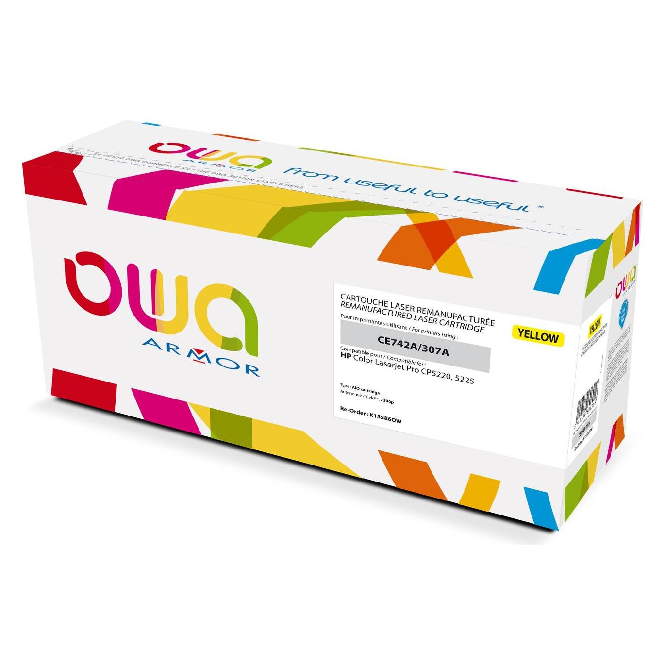 Armor OWA OWA - Gelb  - Tonerpatrone (Alternative zu: HP CE742A) (Y) (K15586OW)