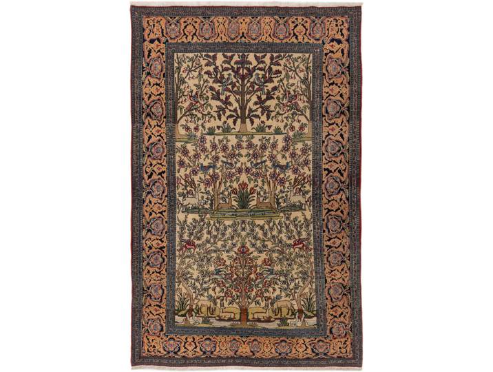 Tehran Antik Teppich 138x220 Handgeknüpft Orientteppich Perserteppich