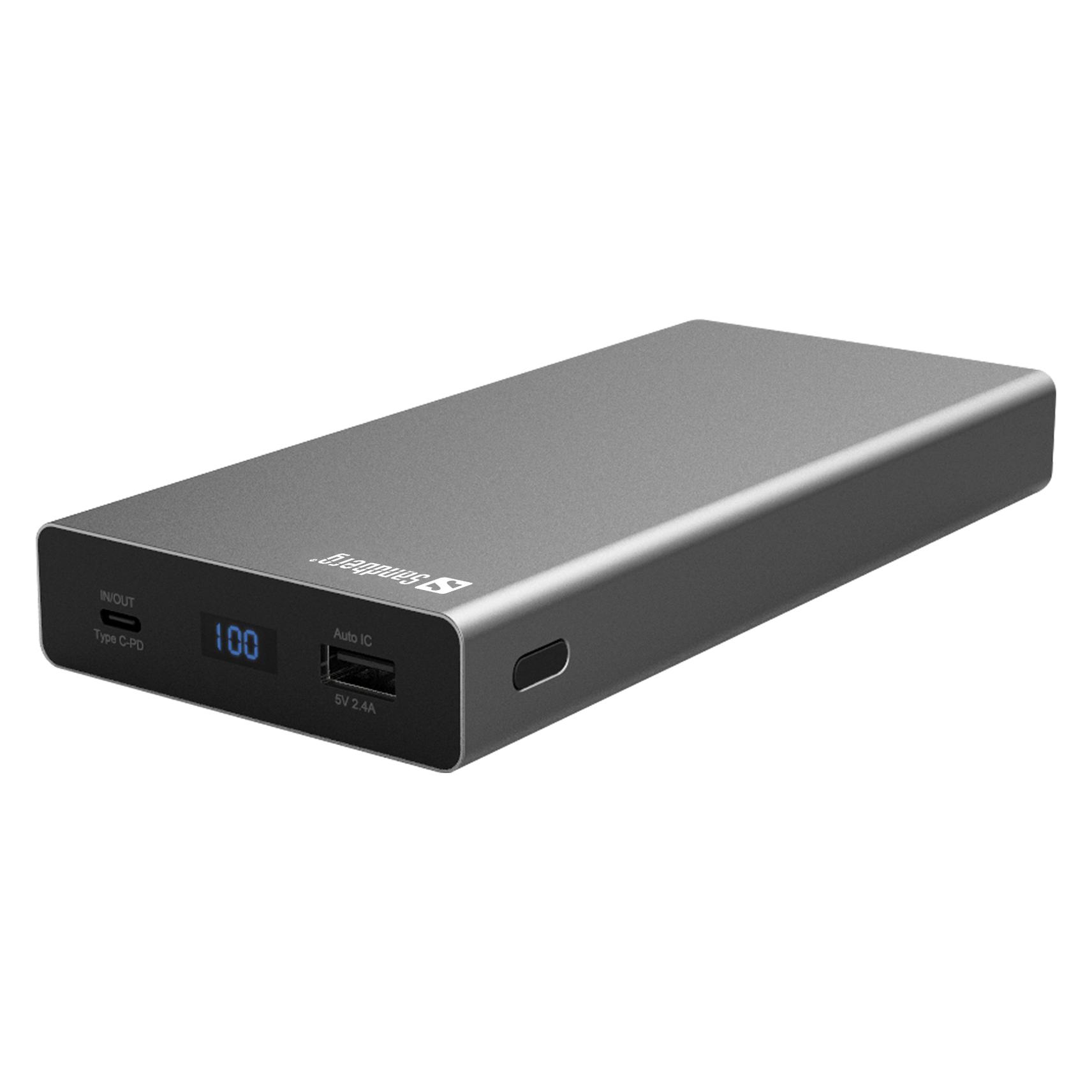 Sandberg Externer Batteriensatz (20000 mAh, 100 W, 74 Wh) (420-52)