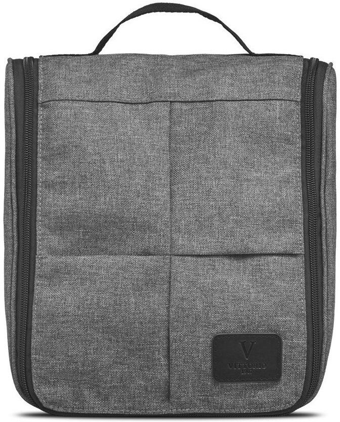 Vittorio - Hang-up Washbag in Grey