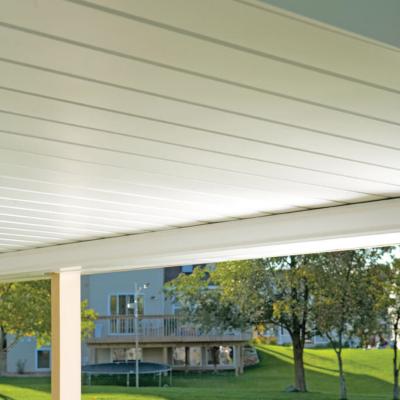 Quality Edge Inside Out White Underdecking Panels 10 Feet- 12 Pieces