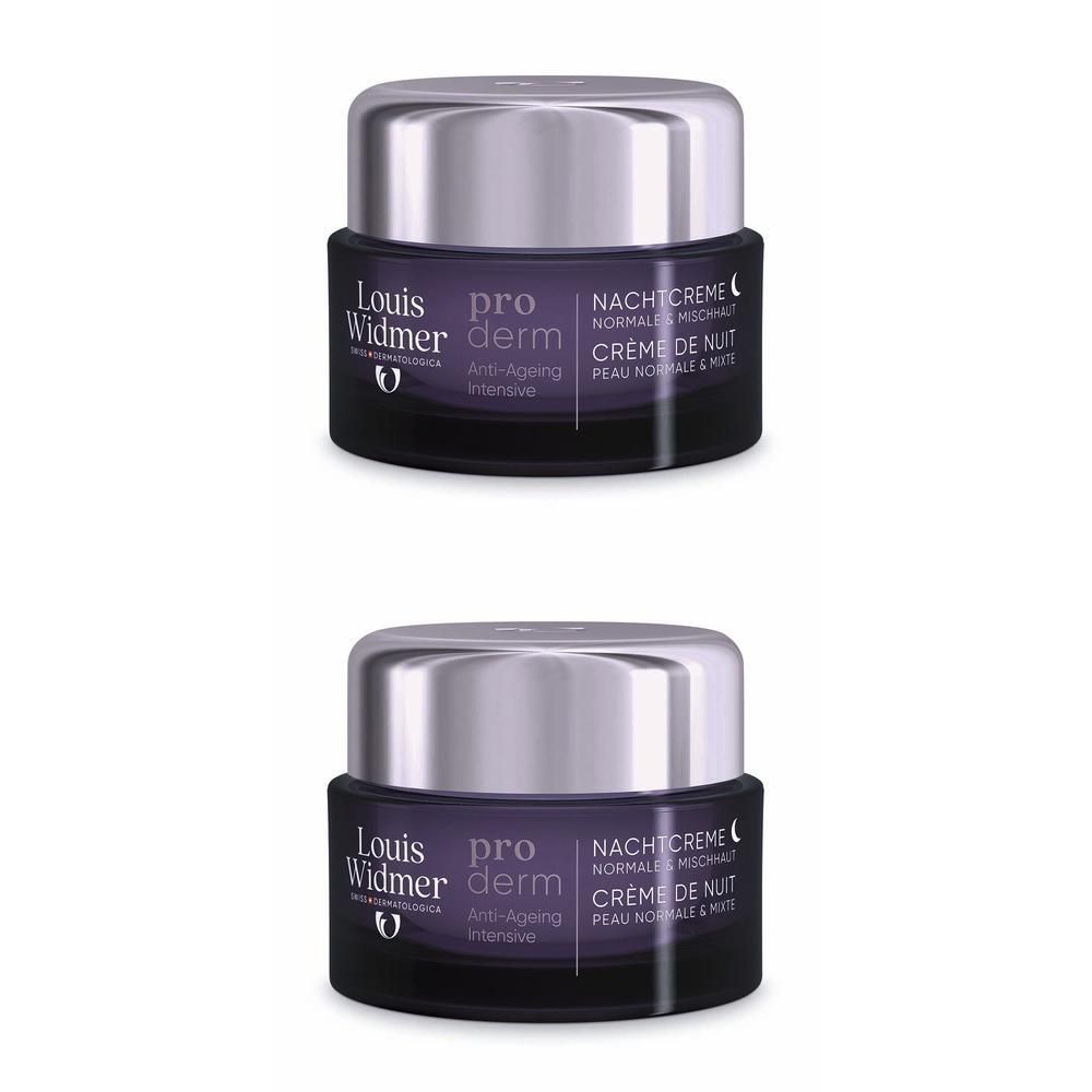Widmer proderm Nachtcreme o.P. 2x 2x50 ml Creme