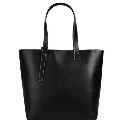 Shopper BUGATTI "BUGATTI Damen ZITA", Damen, Gr. B/H/T: 44cm x 34cm x 17cm onesize, schwarz, Kunstfaser, clean, Taschen Shopper