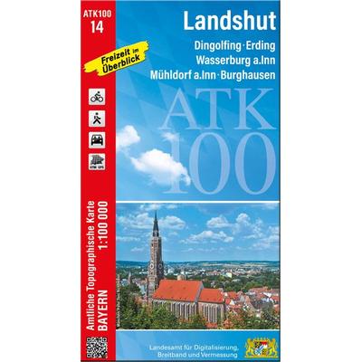 ATK100-14 Landshut (Amtliche Topographische Karte 1:100000), Sonstige von , Landesamt für Digitalisierung, Breitband und Vermessung, Bayern,
