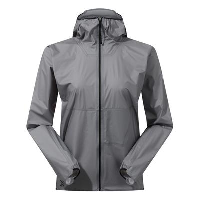 Regenjacke BERGHAUS "W MTN GUIDE HYPER LT JKT", Damen, Gr. M, grau (monument), Web, Obermaterial: 100% Polyamid, normal, Jacken Regenjacke, wasserdicht, winddicht, mit Reißverschluss, normale Länge