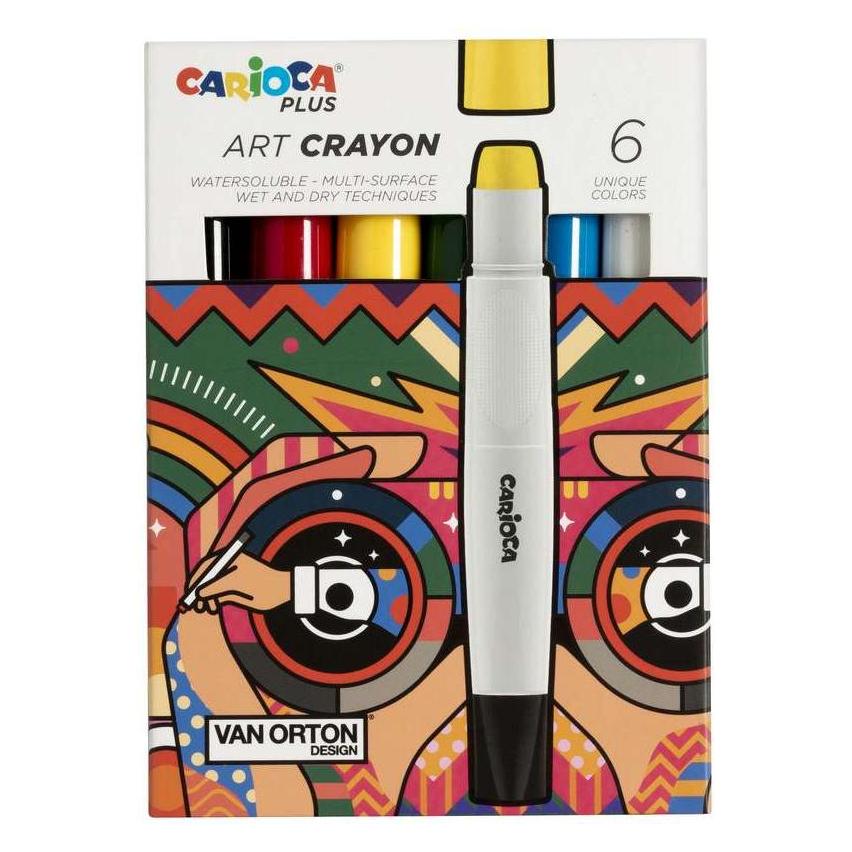 Hobby2you Art crayon vandoplselige, 6stk. ass. i ske (45212)