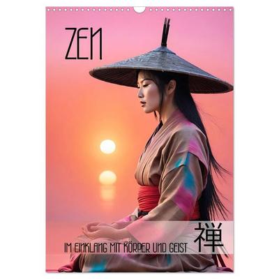Zen - im Einklang mit Körper und Geist (Wandkalender 2027 DIN A3 hoch), CALVENDO Monatskalender