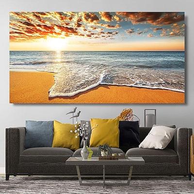 natürliche moderne seelandschaft wandbilder landschaft strand meer ozean leinwand malerei wandkunst poster für wohnzimmer dekor cuadros