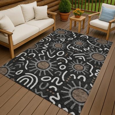 Addison Rugs Machine Washable Indoor/ Outdoor Modern Sol Chantille Rug