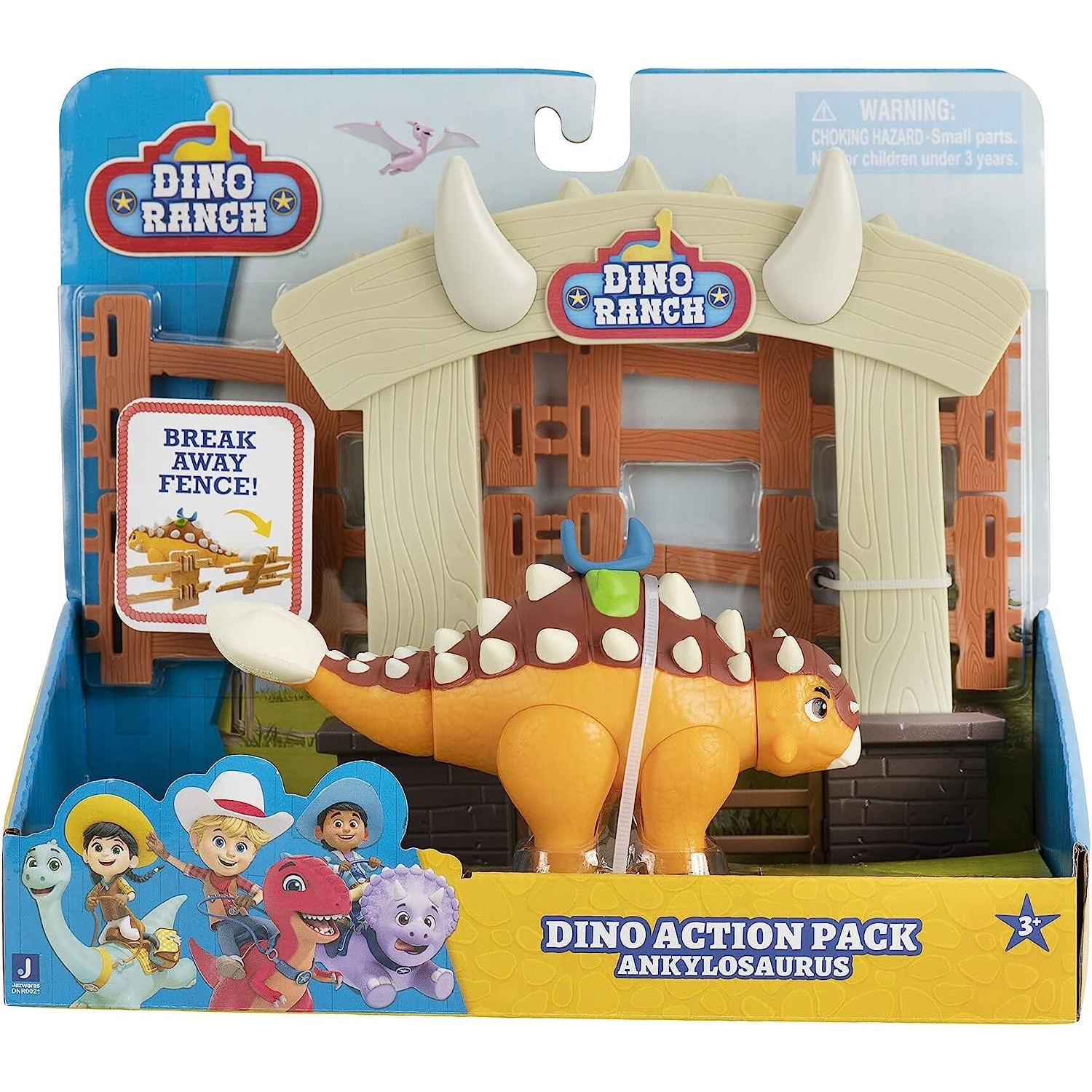 Jazwares Dino Ranch Dino Actiepak Ankylosaurus