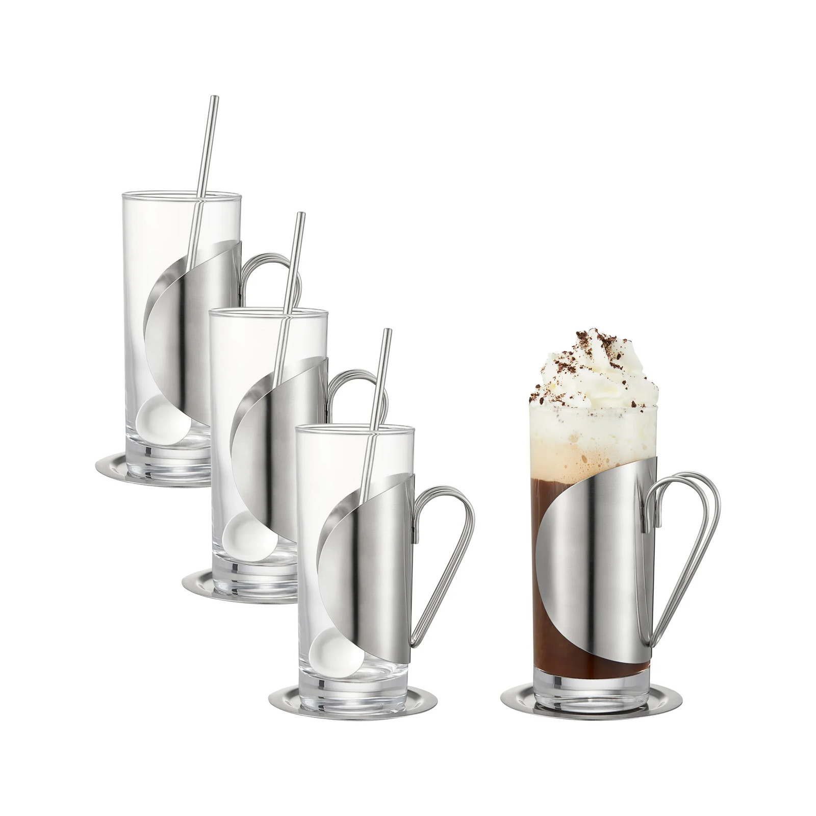 Dorre Darry Irish Coffee Set van Glas en Roestvrij Staal
