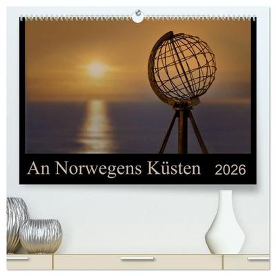 An Norwegens Küsten (hochwertiger Premium Wandkalender 2026 DIN A2 quer), Kunstdruck in Hochglanz