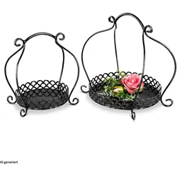Formano, Aufbewahrungskorb, Körbe 2er-Set aus Metall (36 cm, 2x)