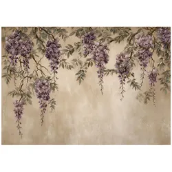 FOTOTAPETE Blumen Hängend Beige 300x210 cm