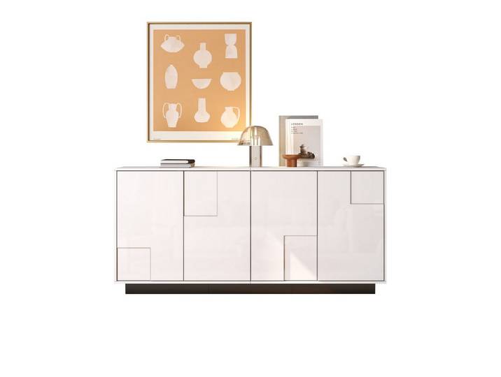 ANYSUN Sideboard Hochglanzschrank mit LED (Set, 1er set), Breite 155.5 cm