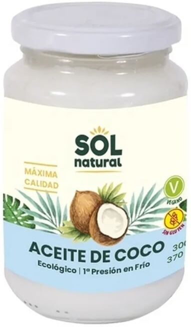 Sol Natural Óleo De Coco Extra Virgem Bio 370 ml