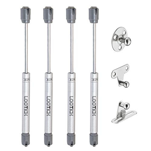 LOOTICH 4 stuks Automatische Dekselsteun 80N met Soft Close voor Keukenkast of Speelgoedkist