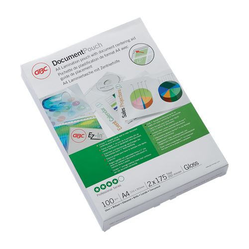 GBC 100 Laminierfolien glänzend für A4 175 micron