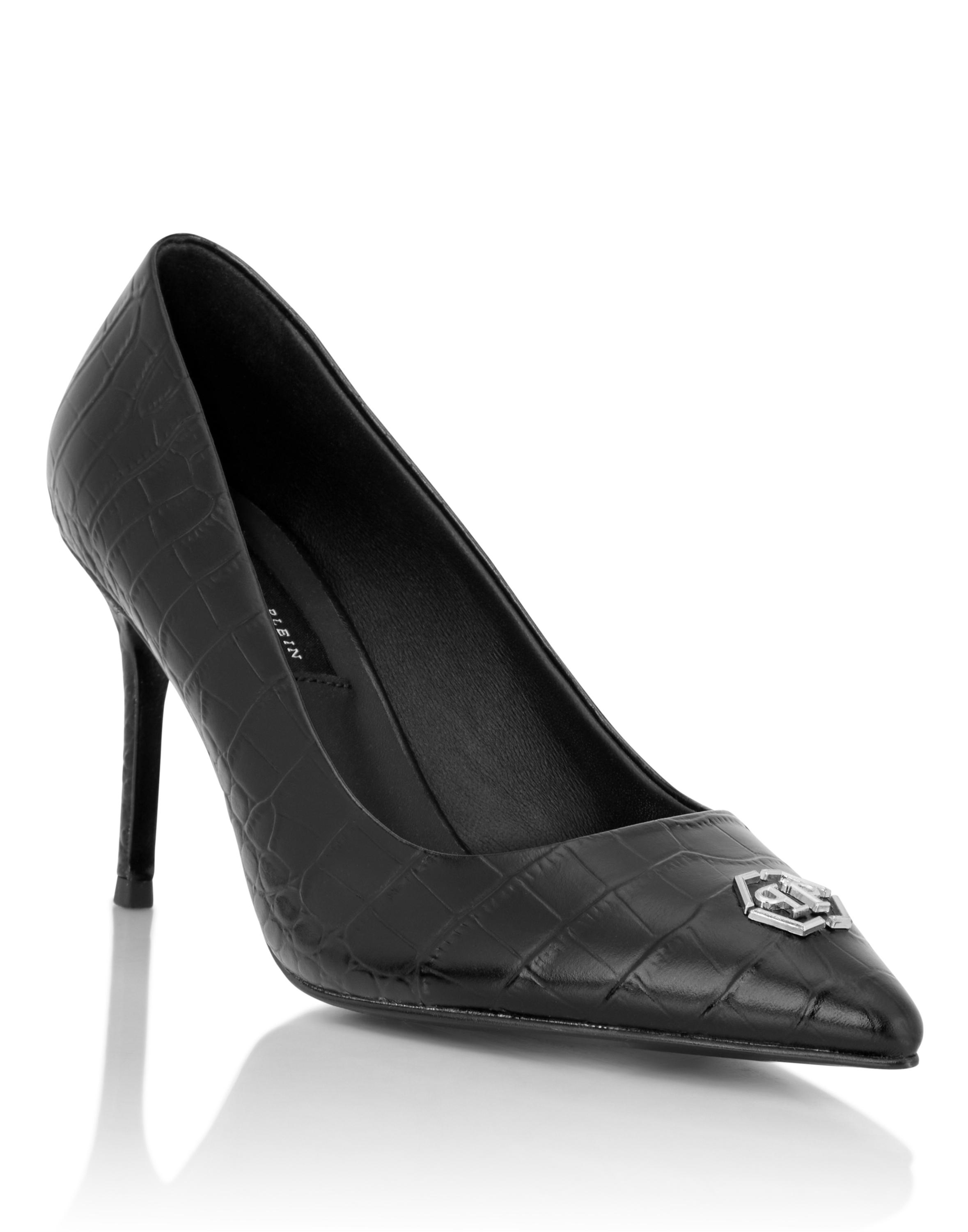 Philipp Plein Pumps mit mittelhohem Absatz Hexagon - Schwarz