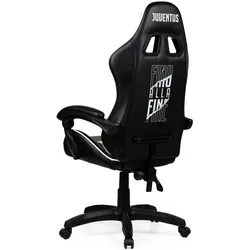 GED Sedia da Gaming Juventus Fino Alla Fine, Gaming Stuhl, Weiss, Schwarz