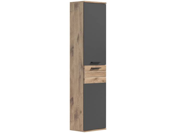 Hochschrank Mason Grau/Eiche