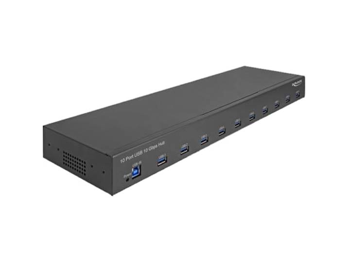 DeLOCK 19″ Industry Hub 10 x USB 10 Gbps Type-A
