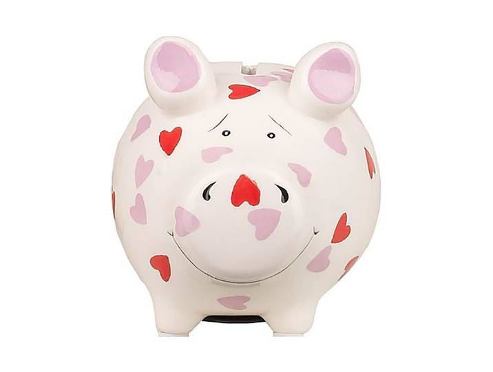 Sparschwein Herzchen-Schwein