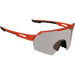 Leatt, Sportbrille, Sunglasses RideViz Lite - Satin Orange Iriz Silver 30 VLT (Orange, Silber), Orange, Silber