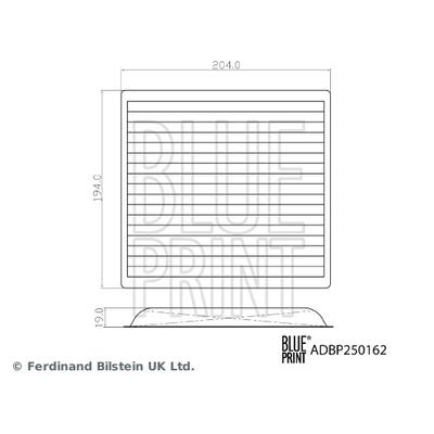 BLUE PRINT Filter, Innenraumluft adbp250162 für BYD