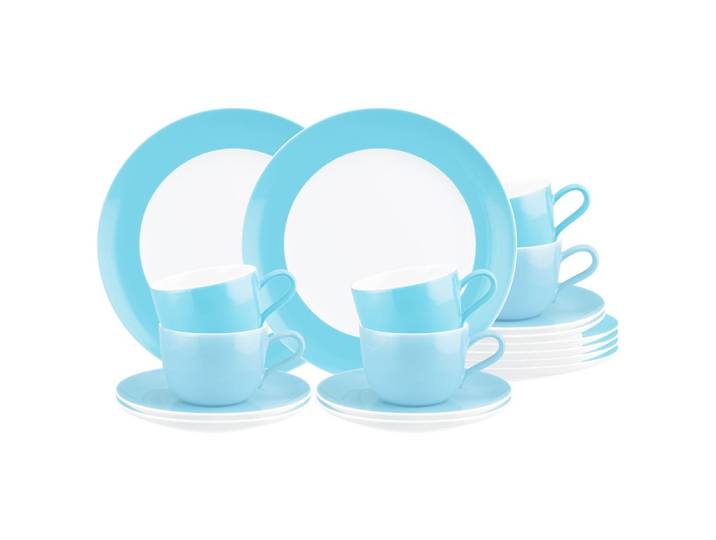 KAFFEESERVICE Liberty Pure Colors Lagoon Blue 18-tlg.