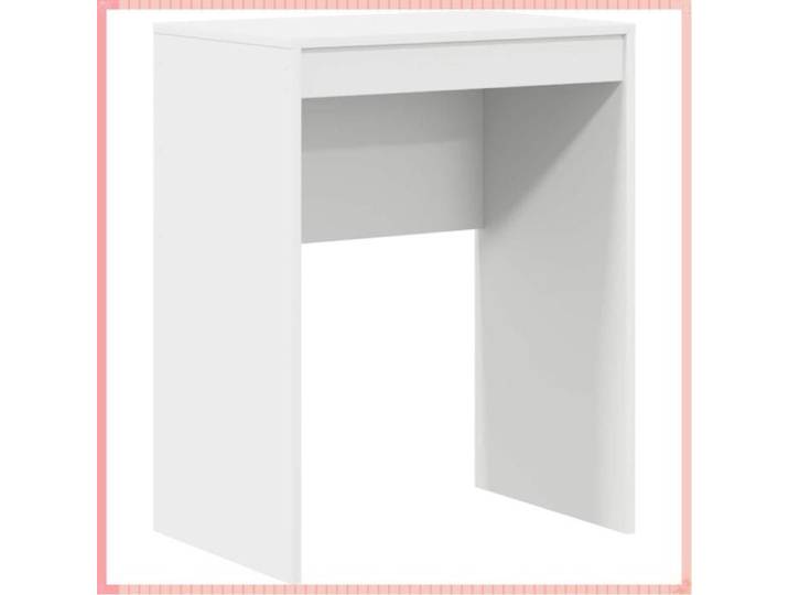Bureau - Bois d'ingénierie - Portable - Intérieur - Blanc - 60x40x76 cm