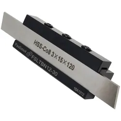 Abstechstahlhalter, Schafthöhe 12 mm, mit HSS-Messer (8 % Kobalt)
