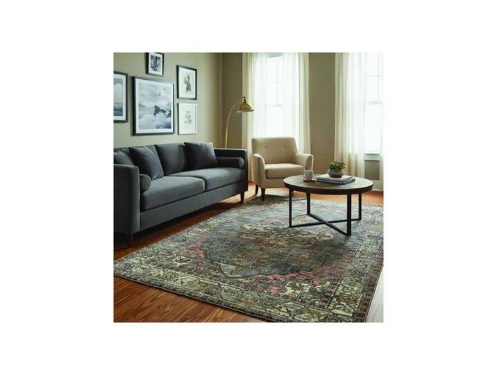 Melis Home Tapis kilim en chenille Multi 80 x 300 cm vintage style oriental Coton impression numérique lavable