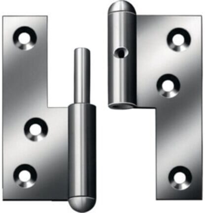 Charnière à visser Vormann STA li.80x72mm DIN L goupille fixe (000861080Z)