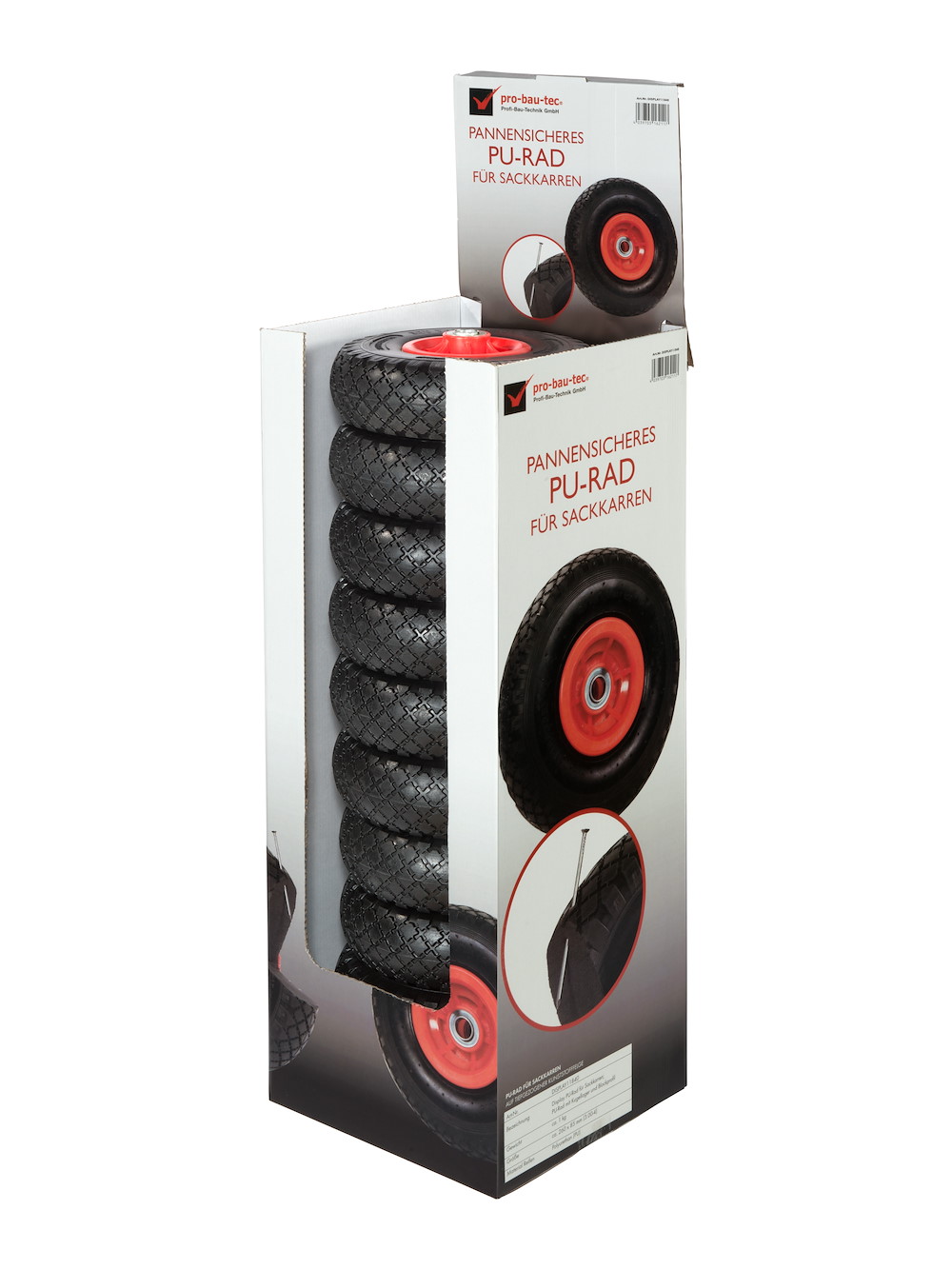 PROFIBAUTECH Display PU-Rad für Sackkarren Inhalt: 10 Stck. Art.-Nr.11840 09192915