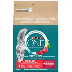Purina One Cat Sterilcat Katzenfutter mit Rindfleisch, 2,8 kg