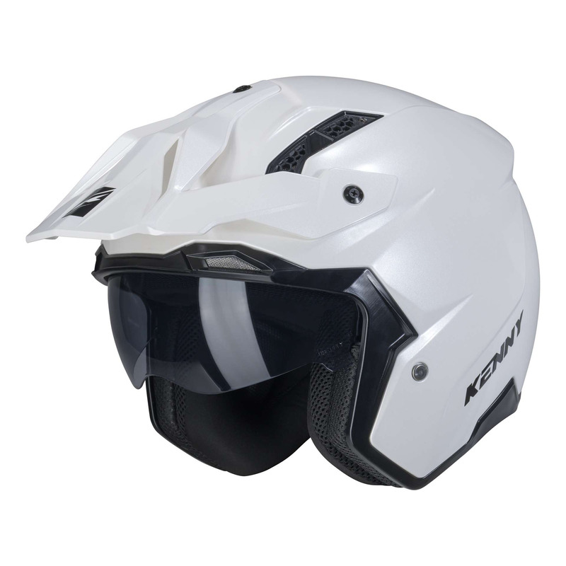 Casque quad Kenny Miles Solid white- L