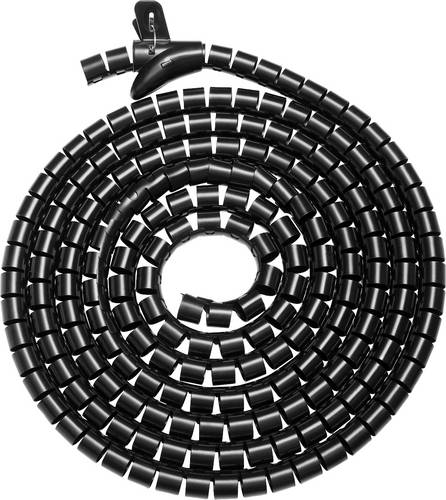 Digitus Spiralschlauch Kunststoff, PET Schwarz flexibel 5 m (L x B x H) 5 m x 30 mm x 30 mm 1 St. DA-90508