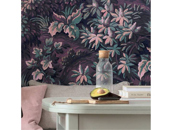 Papier peint intissé Botanique Aubergine 300 x 280cm