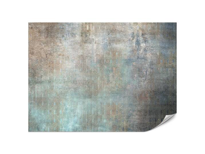 Muralo Fototapete für Wohnzimmer Abstrakter Bogen Mural Geometrie 450x315, Türkis, Braun, Grau, Bronzefarben, Beige, Papier, Abstrakt, Gestreift, Rechteckig, 450x315 cm, Tapeten & Wandverkleidungen, Fototapeten