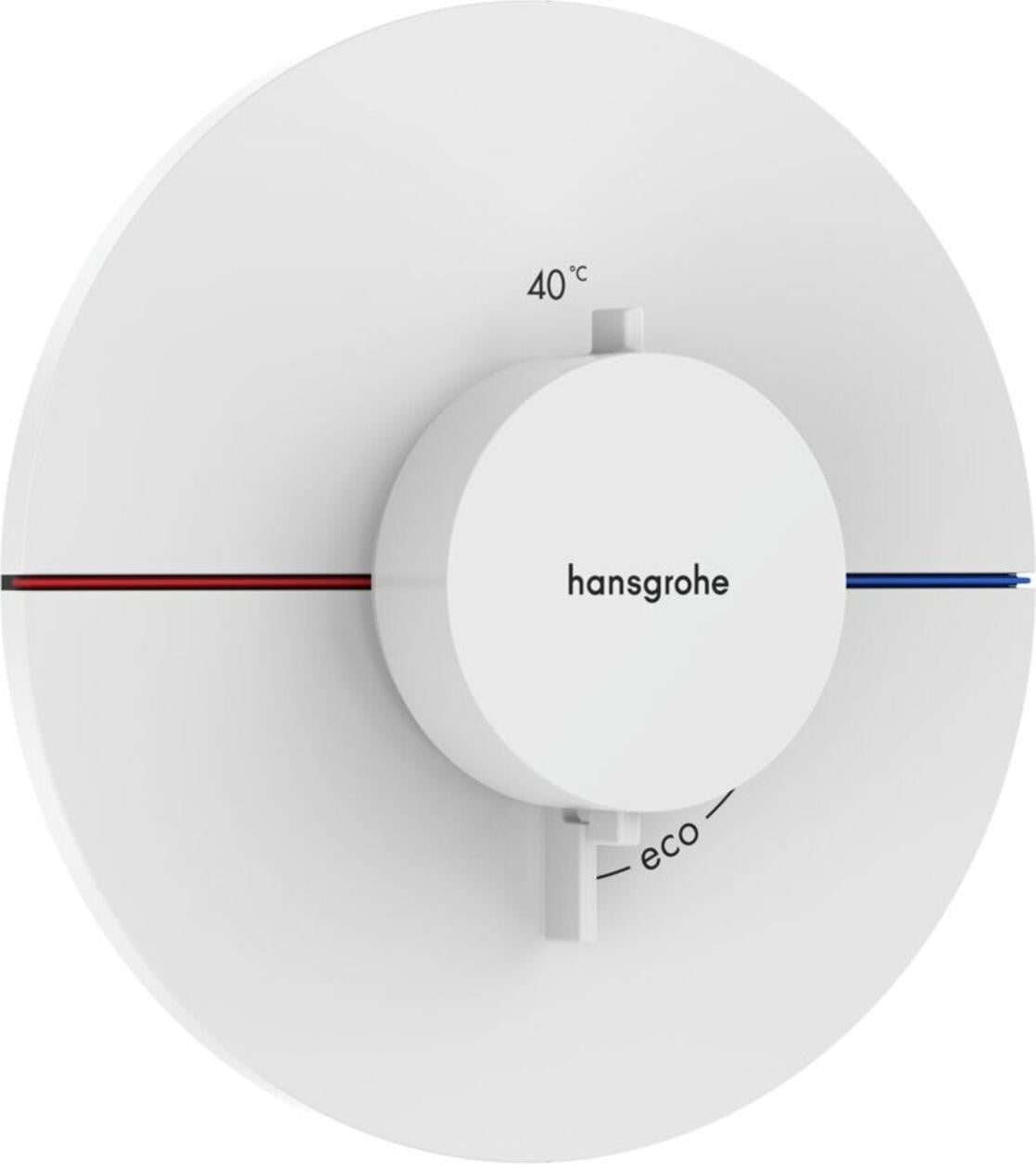 Hansgrohe ShowerSelect Comfort S UP Thermostatische douchearmatuur met safety stop, matwit