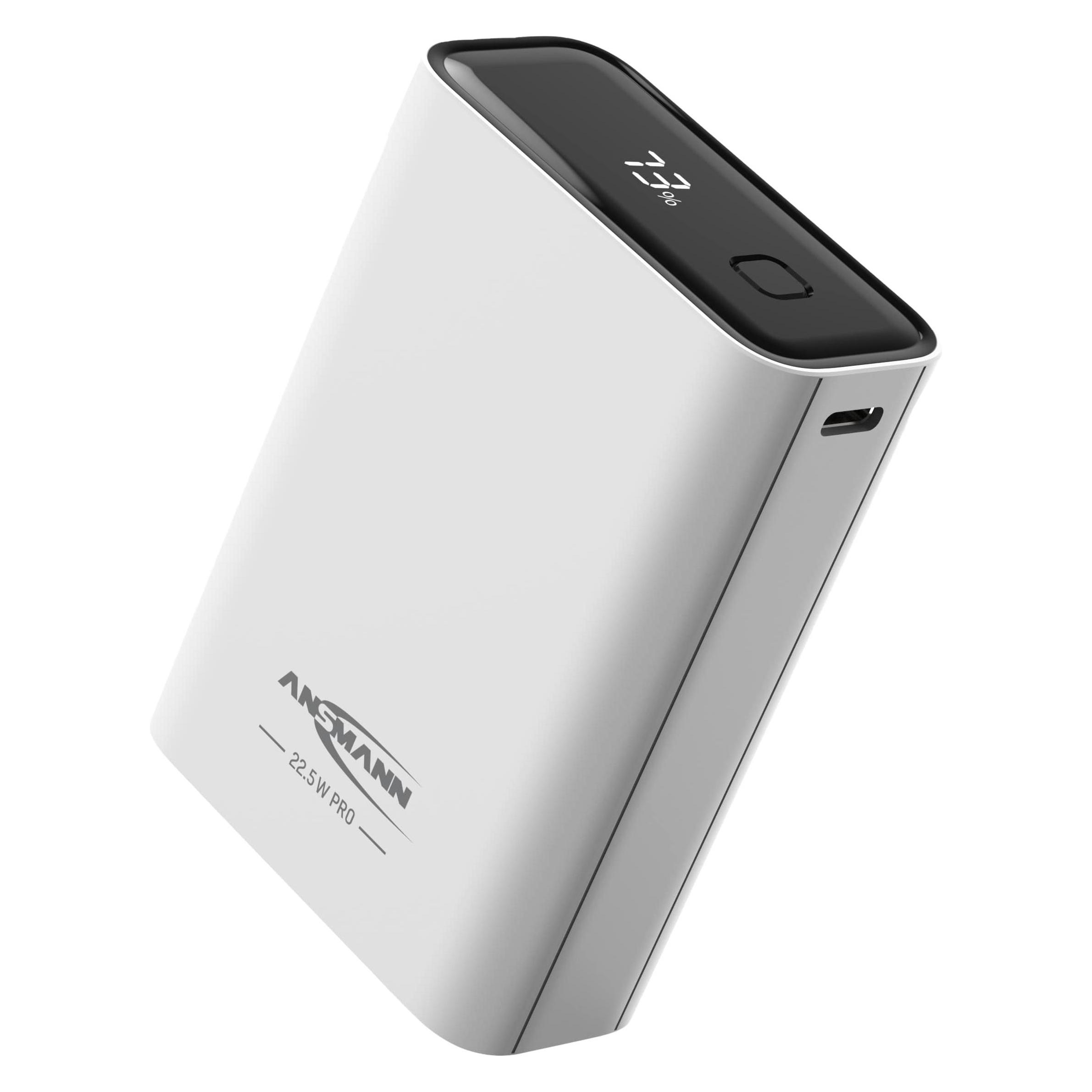 Ansmann Powerbank 20000 mAh PB222PD weiss (20000 mAh, 22.50 W, 74 Wh) (1700-0157)