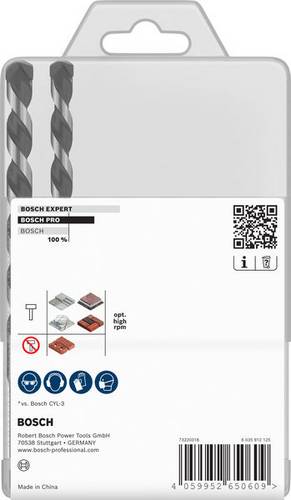 Bosch Accessories 2608707005 2608707005 Stein-Spiralbohrer-Set 4 mm, 5 mm, 5 mm, 6 mm, 6 mm, 8 mm, 10mm 1St.