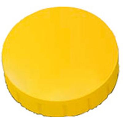 MAUL Rundmagnet Solid 24 mm 0,6 kg Haftkraft 10 Stück gelb Packung mit 24 Stück