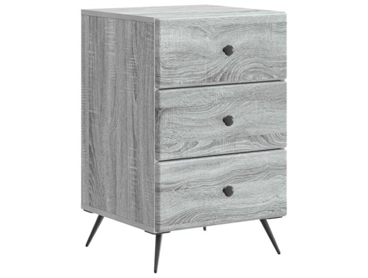 Heofavd Nachttisch Graues Sonoma 43x41x66,5 cm Holzwerkstoff Beistelltisch