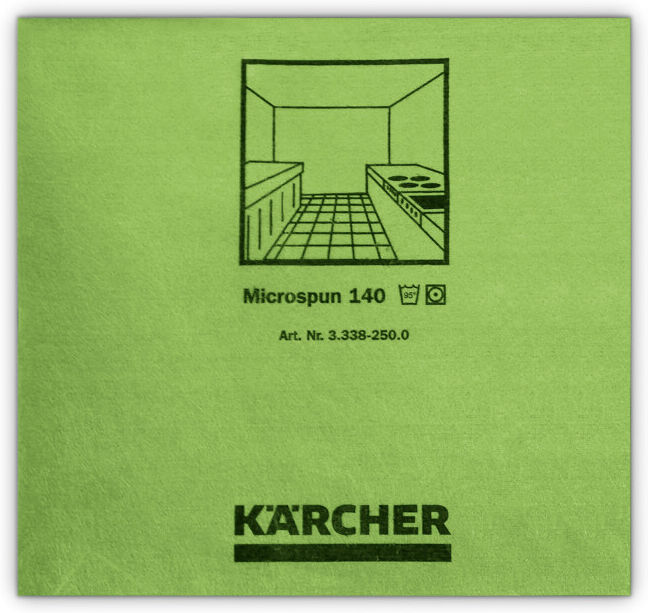 Kärcher Chiffon microfibre micro-filaments vert (3.338-250.0)