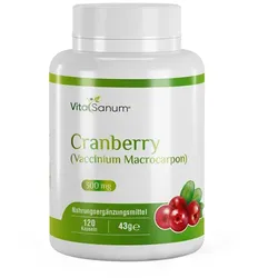 VitaSanum® - Cranberry (Vaccinium Macrocarpon) 300 mg 120 Kapseln