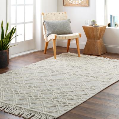 Livabliss Hamul Handmade Farmhouse Stripe Wool & Jute Area Rug