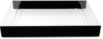 Vivience "Acrylic Serving Tray with Gold Sides, 17.75""L"